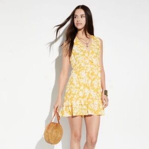 Ramy Brook Merida Yellow and White‎ Floral Dress size 0
